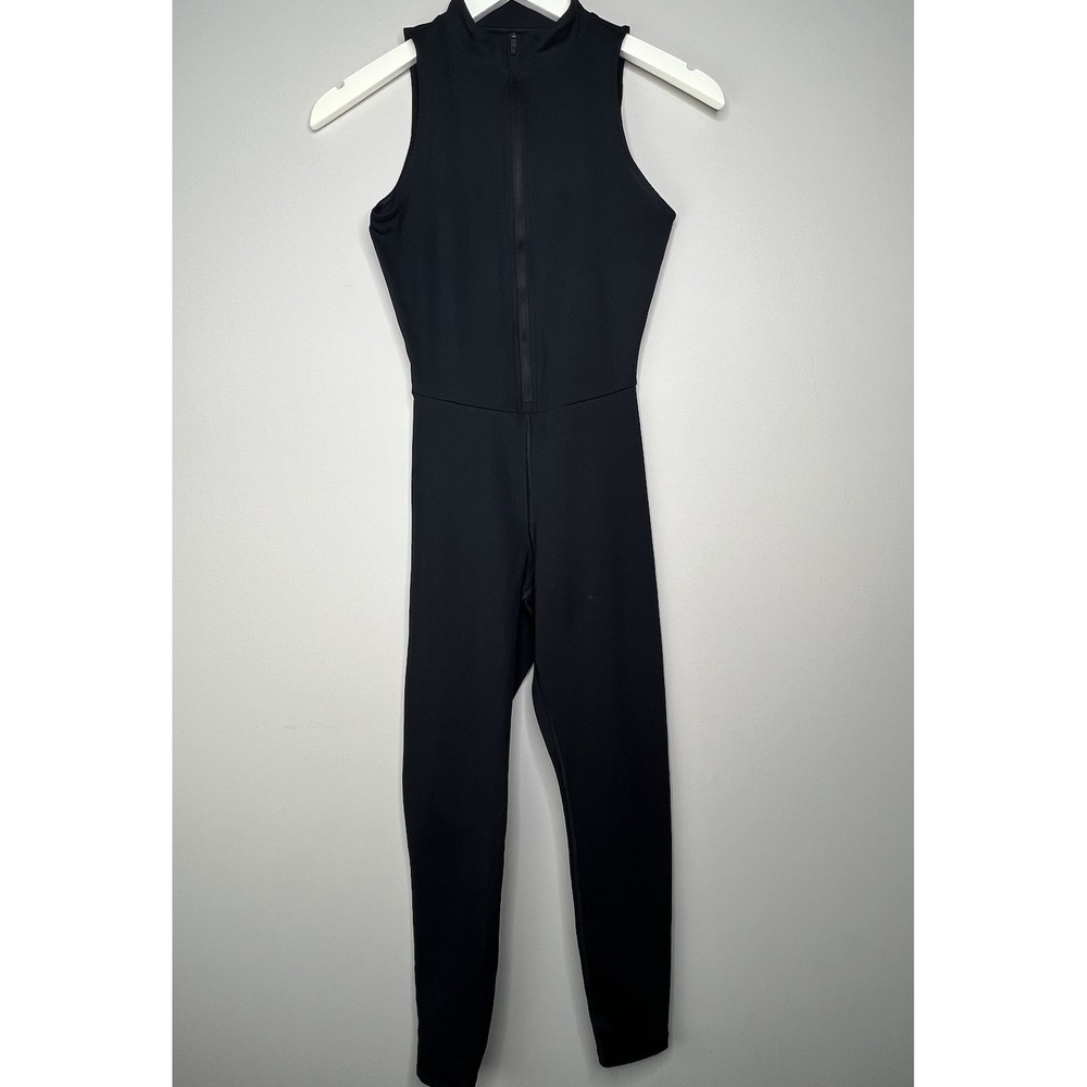 GapFit Jumpsuit‎ Zip Sleeveless Womens XS Catsuit Black Compression Breathable